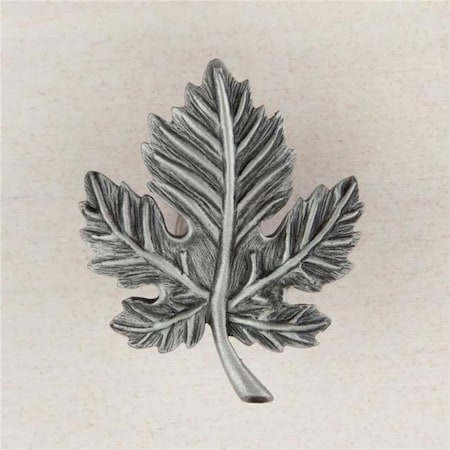 Acorn Mfg Acorn Manufacturing DQ4PP Artisan Collection Leaf Knob; Antique Pewter DQ4PP